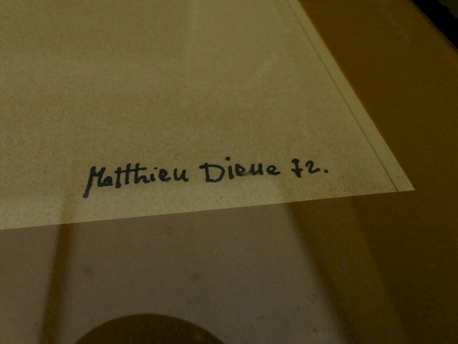 LITHOGRAPHIE CHEVAUX DE MATTHIEU DIEUE 72