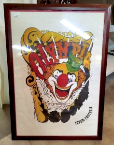 LITHOGRAPHIE Clown AFFICHE Traum-Fantasie Cirque Olympia Signe 85 19MAG 20/12