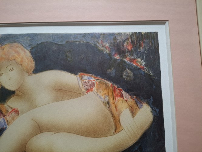 Lithographie de Alain Bonnefoit encadrée signée et justifiée