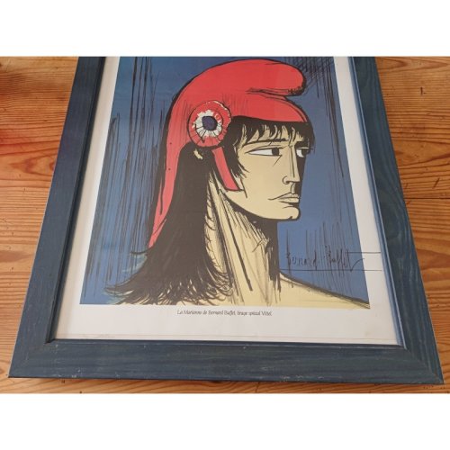 Lithographie de Bernard Buffet  Marianne 
