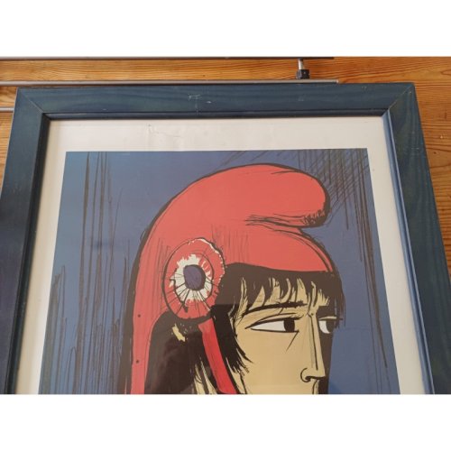 Lithographie de Bernard Buffet  Marianne 