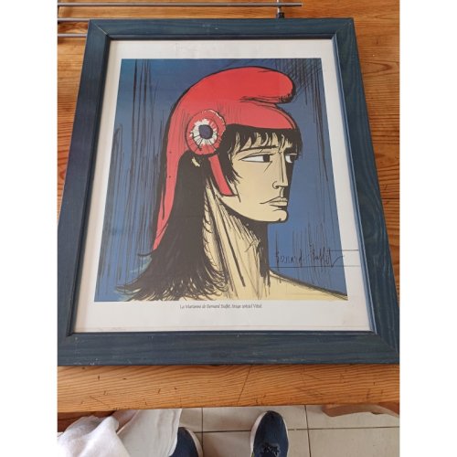Lithographie de Bernard Buffet  Marianne 