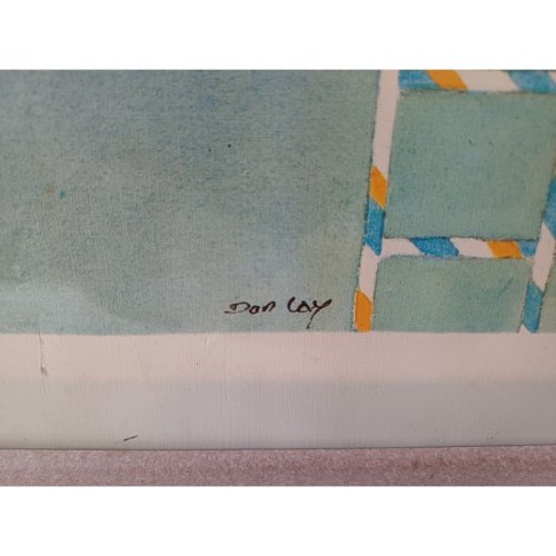 Lithographie de Dan Lay  Le Clown 