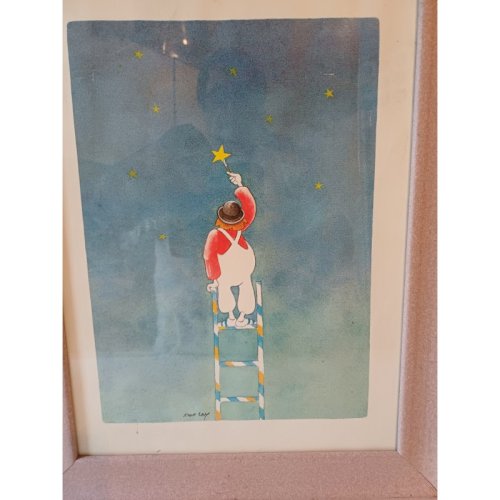 Lithographie de Dan Lay  Le Clown 