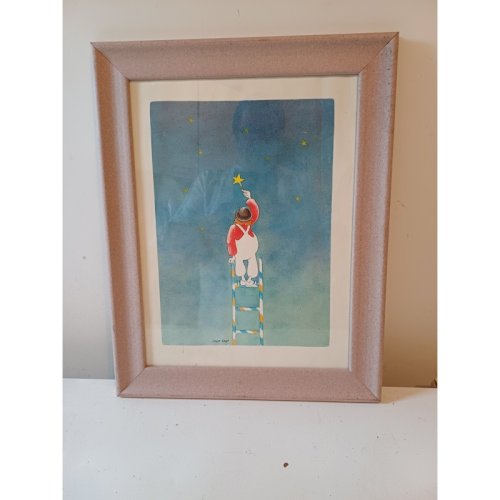 Lithographie de Dan Lay  Le Clown 