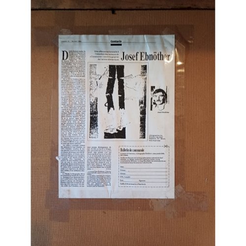 lithographie de Josef Ebnother  Le Chemin 