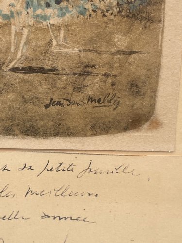 Lithographie en couleur par Jean-Denis Malclès La Fiancée et ses Amies H3985