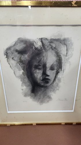 LITHOGRAPHIE ENCADREE LEONOR FINI N22/120