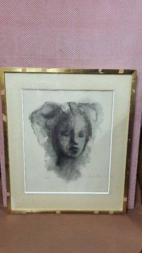 LITHOGRAPHIE ENCADREE LEONOR FINI N22/120