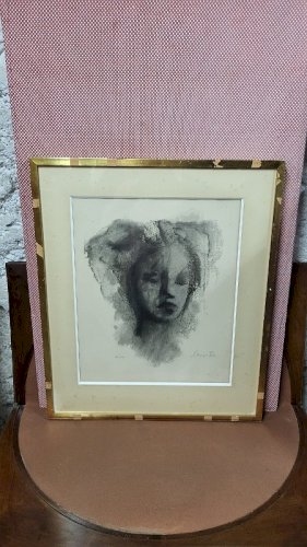 LITHOGRAPHIE ENCADREE LEONOR FINI N22/120