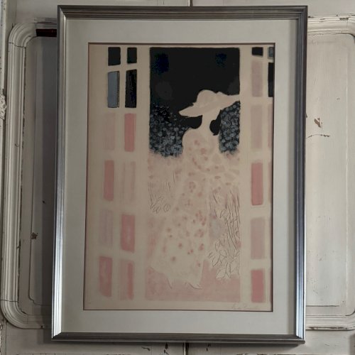 Lithographie épreuve d'artiste par André Brasilier Jardins Secrets XXe A5700