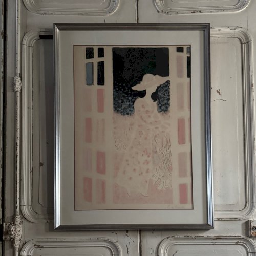 Lithographie épreuve d'artiste par André Brasilier Jardins Secrets XXe A5700