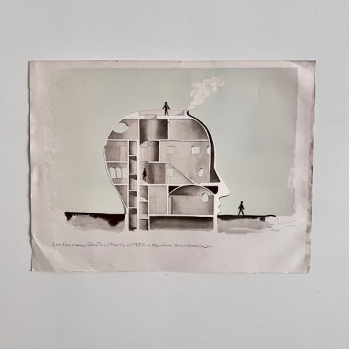 Lithographie François-Xavier Lalanne Les Nouveaux Constructeurs A5772