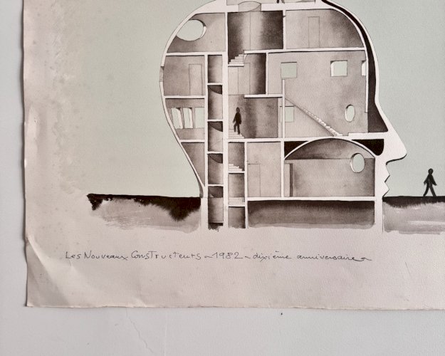 Lithographie François-Xavier Lalanne Les Nouveaux Constructeurs A5772