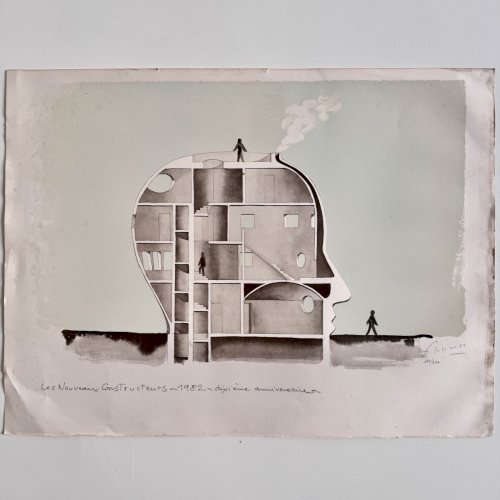 Lithographie François-Xavier Lalanne Les Nouveaux Constructeurs A5772