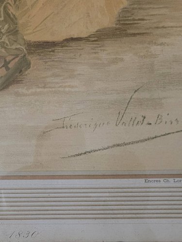 Lithographie, Frédérique Vallet-Bisson, Élégantes, 1900s,