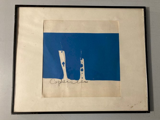 Lithographie Gravure Jean Capdeville (1917) Lacerée Signé Crayon 1970