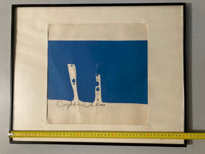 Lithographie Gravure Jean Capdeville (1917) Lacerée Signé Crayon 1970