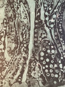 Lithographie Gravure  Signé Anthoni Cumella 1974 Abstrait abstraction