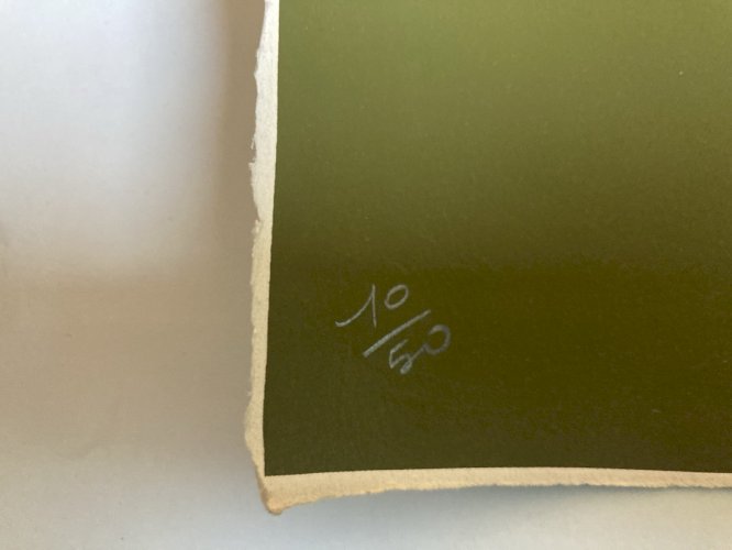 Lithographie Jean Dieuzaide 1970 Abstrait abstraction Gravure Litho Art