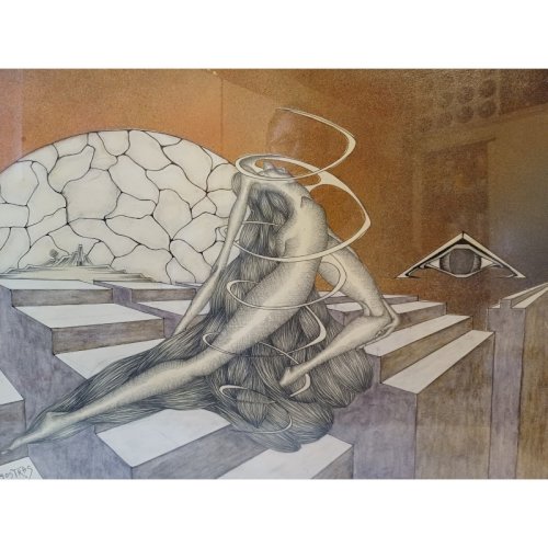 Lithographie J.M Sostras 1984