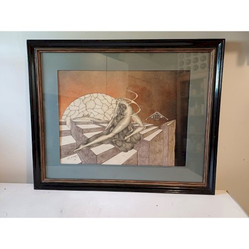 Lithographie J.M Sostras 1984