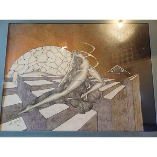 Lithographie J.M Sostras 1984