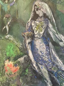 Lithographie Marc Chagall La Sirène 1950 Art Jacomet Etching École Russe Ancien