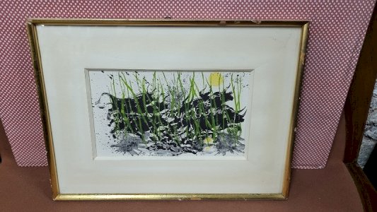 LITHOGRAPHIE MAURICE ELIE SARTHOU LES TOROS ENCADREE ET SIGNEE