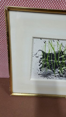 LITHOGRAPHIE MAURICE ELIE SARTHOU LES TOROS ENCADREE ET SIGNEE