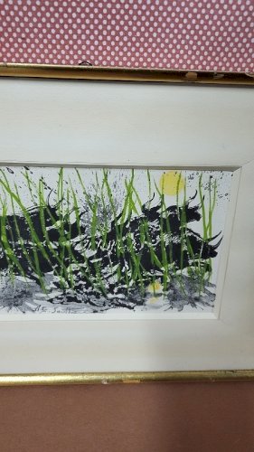 LITHOGRAPHIE MAURICE ELIE SARTHOU LES TOROS ENCADREE ET SIGNEE