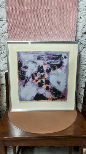 LITHOGRAPHIE MAURICE ELIE SARTHOU SIGNEE ET ENCADREE LA MER EGEE REF JE