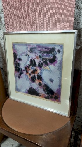 LITHOGRAPHIE MAURICE ELIE SARTHOU SIGNEE ET ENCADREE LA MER EGEE REF JE