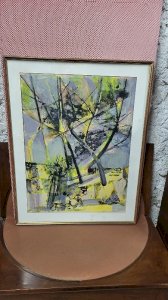 LITHOGRAPHIE MAURICE ELIE SARTHOU SIGNEE ET ENCADREE N° 3 REF JE