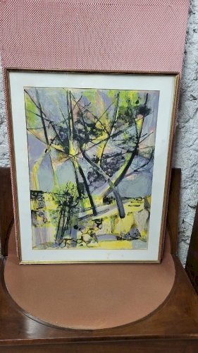 LITHOGRAPHIE MAURICE ELIE SARTHOU SIGNEE ET ENCADREE N° 3 REF JE