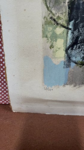 LITHOGRAPHIE MAURICE ELIE SARTHOU SIGNEE N37/40