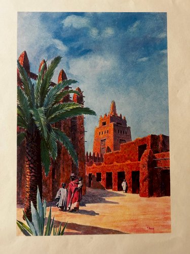 lithographie orientaliste des années 50