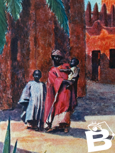 lithographie orientaliste des années 50