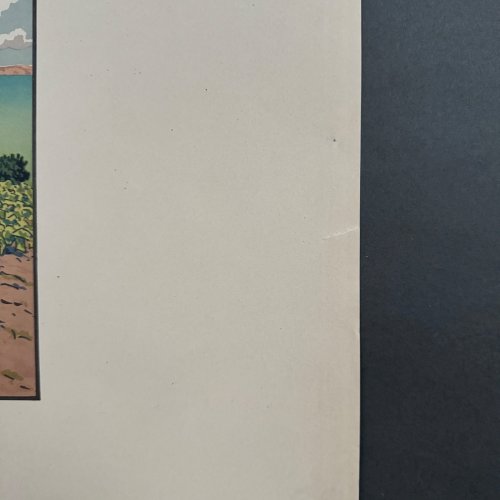 Lithographie par Henri Rivière Douarnenez vu du Ris  A5302
