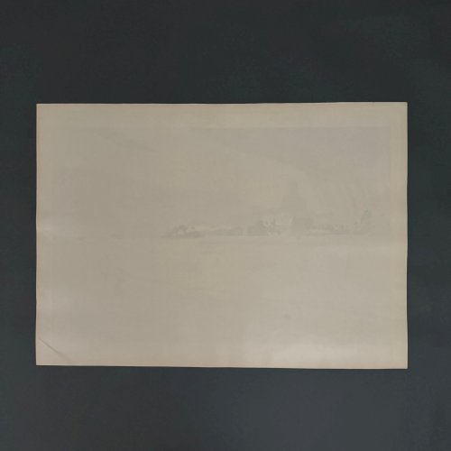 Lithographie par Henri Rivière La Butte Montmartre vue des Fortifications A5526