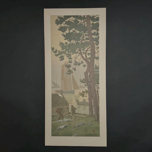 Lithographie par Henri Rivière La Féérie des Heures - La Brume A5350