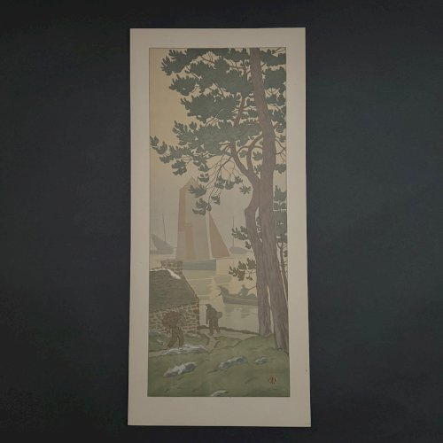 Lithographie par Henri Rivière La Féérie des Heures - La Brume A5350