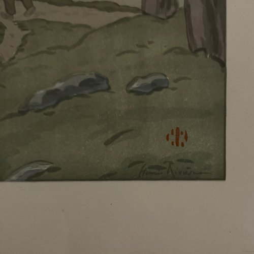 Lithographie par Henri Rivière La Féérie des Heures - La Brume A5816