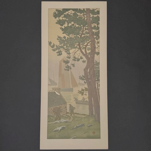 Lithographie par Henri Rivière La Féérie des Heures - La Brume A5816