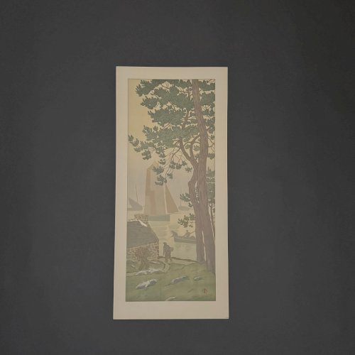 Lithographie par Henri Rivière La Féérie des Heures - La Brume A5816