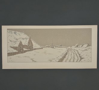 Lithographie par Henri Rivière La Féérie des Heures - La Neige A5473
