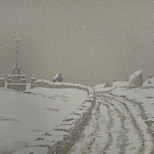 Lithographie par Henri Rivière La Féérie des Heures - La Neige A5473