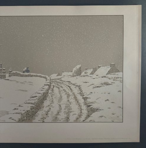 Lithographie par Henri Rivière La Féérie des Heures - La Neige A5473