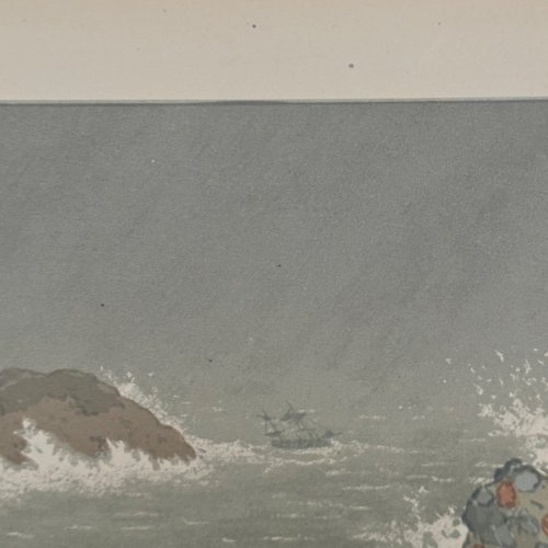 Lithographie par Henri Rivière La Féérie des Heures - La Tempête A5362