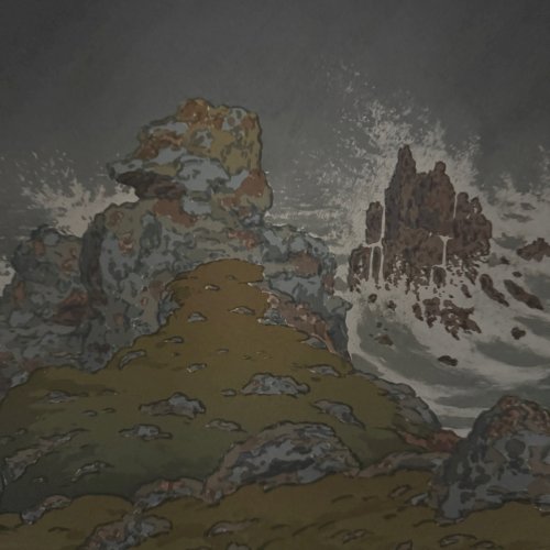 Lithographie par Henri Rivière La Féérie des Heures - La Tempête A5661